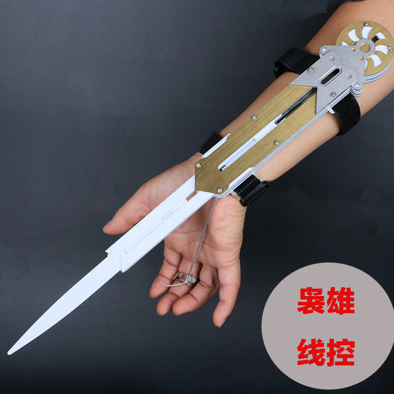 Sleeve Blade Assassin Blade Sword Sleeve Knife  Three Section Assassin Creed Gunmetal