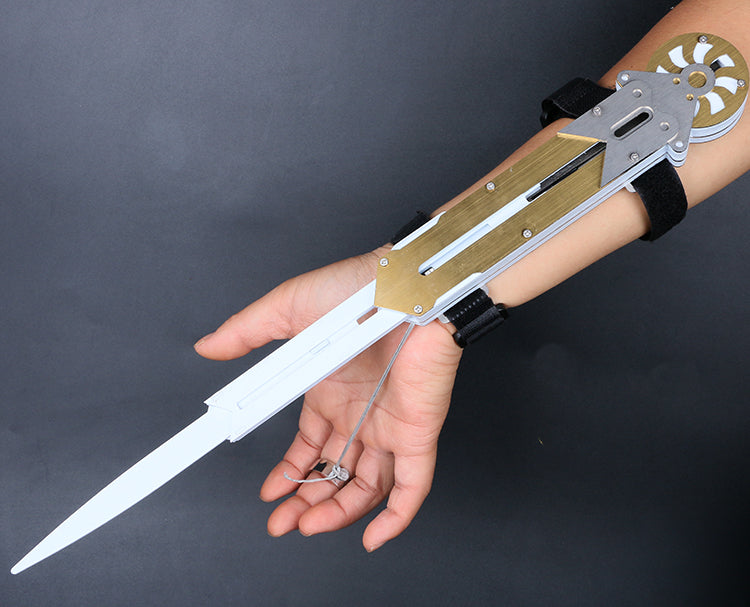 Sleeve Blade Assassin Blade Sword Sleeve Knife  Three Section Assassin Creed Gunmetal