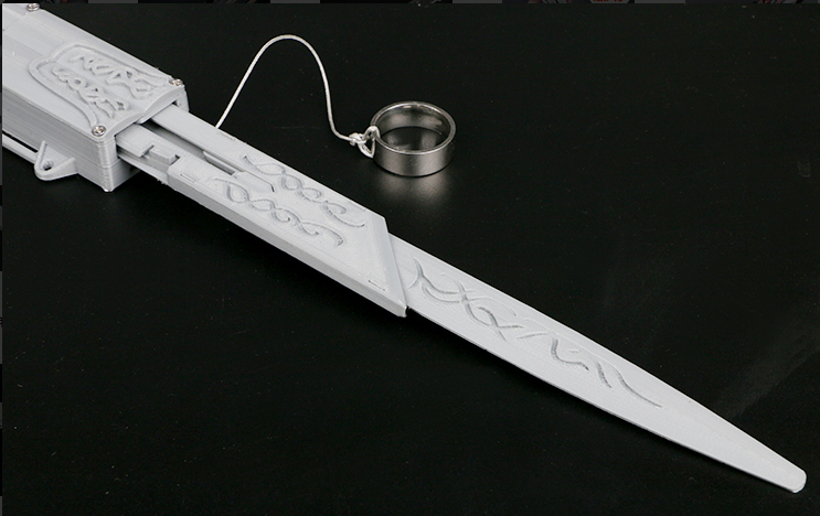 2024 Newest  Assassin's Creed  Blade Hidden 3D Printed Three Actions Shipping By DHL