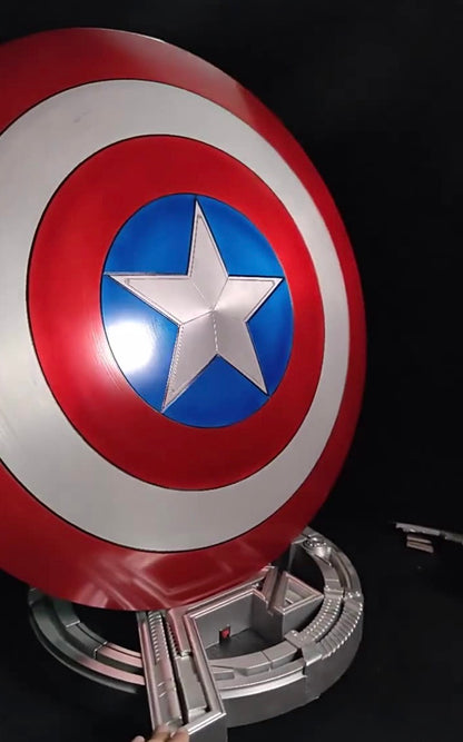 Captain Shield, Handmade Metal Shield For Cosplay, Winter Shield Wall Decor Halloween
